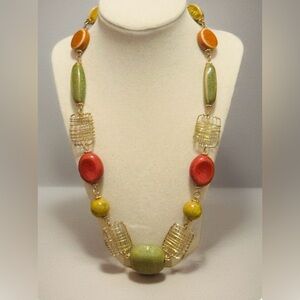 0133 Multicolor Beaded Necklace